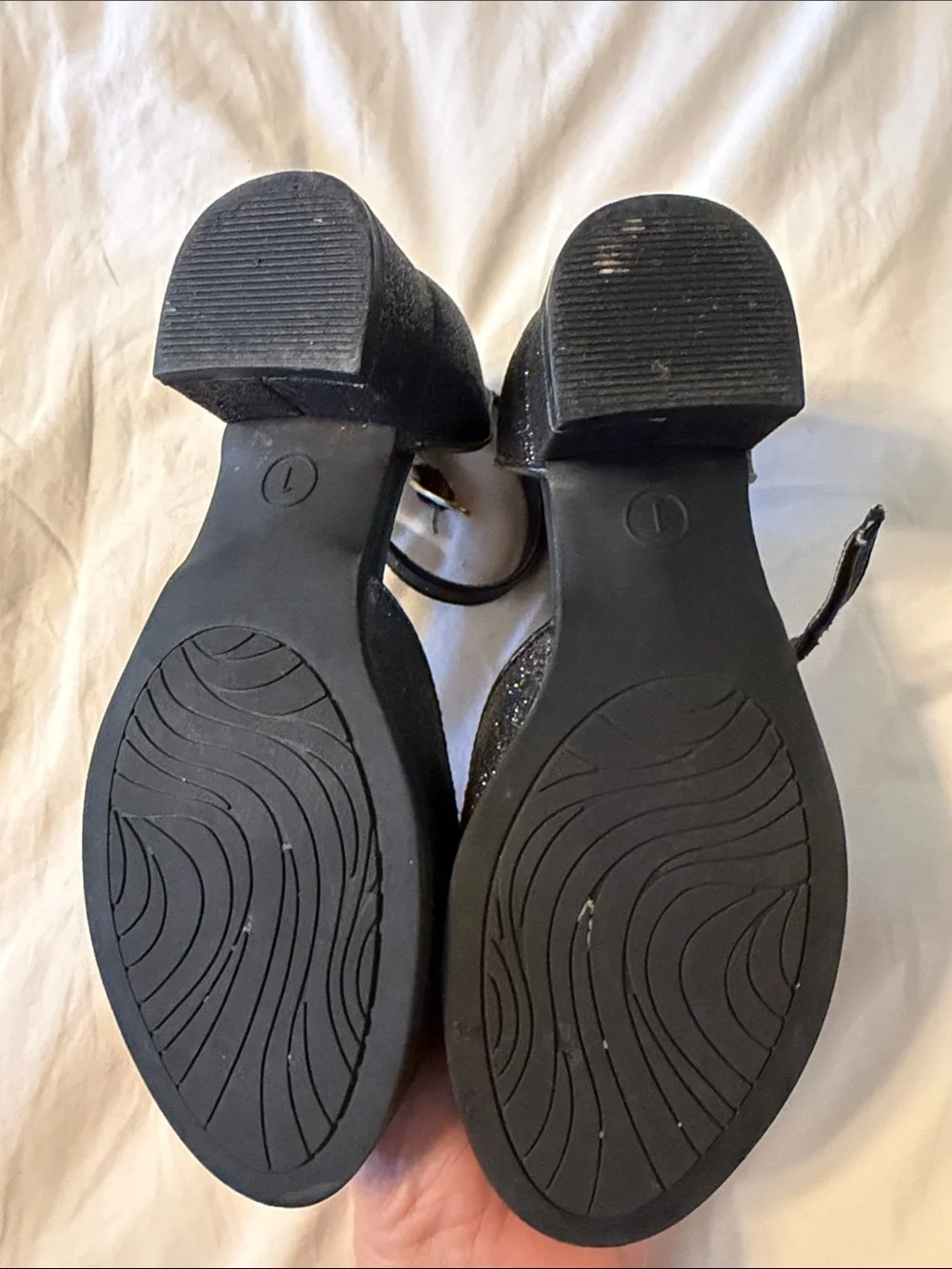 art class Black Girls' Ankle-Strap Low Block Heel Dress Shoes